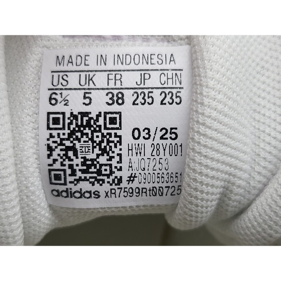 Adidas VL Court 3.0 Womens Sneakers White Aqua Gum Shoes Sole Size 6.5 JQ7253 - Picture 10 of 15